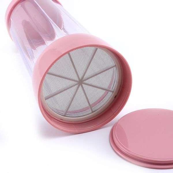 

baking & pastry tools hand-held rotating semi-automatic plastic flour cake dessert filter sieve kitchen houseware tool