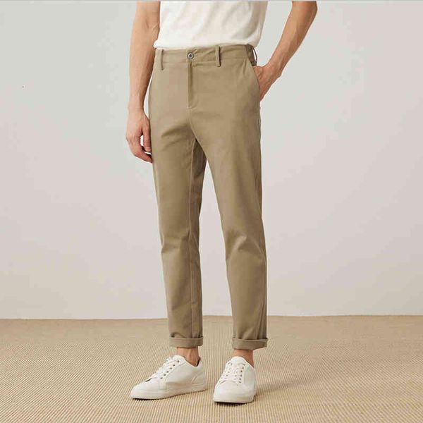 

men's pants casual pants, 9 points, black, gray, khaki, solid, tricolor, spring and autumn