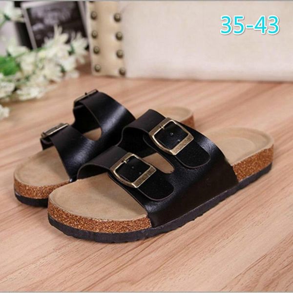 

slippers flat women open toe handmade sandals comfortable soft bottom beach sandale woman shoes plus size platform, Black