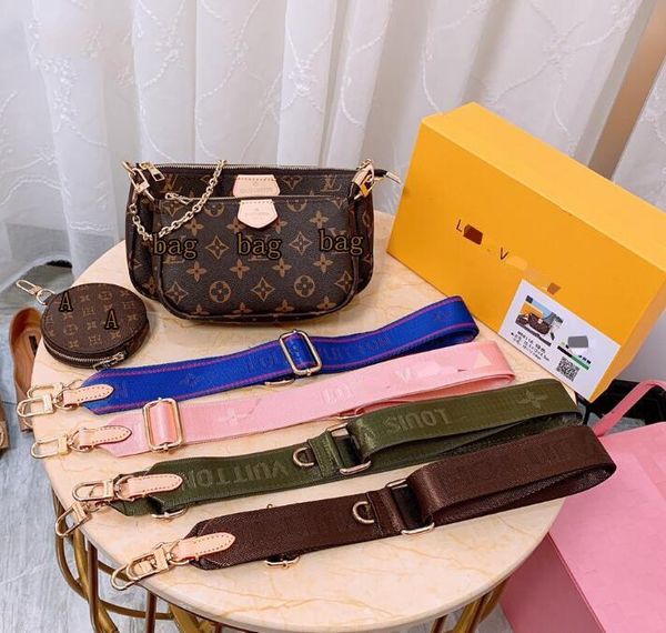 

3pcs set women womens luxurys designers bags quality purses messenger female classic wallet small tote crossbody#132;louisbagvit, Red;black