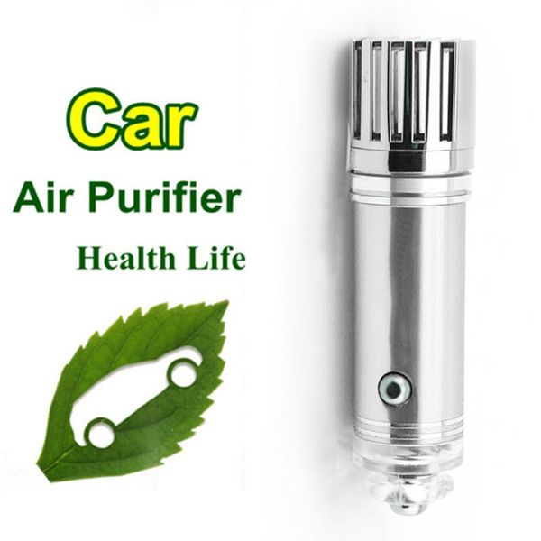 

car air freshener silver purifier oxygen bar ionizer interior decoration cigarette smoke absorber styling