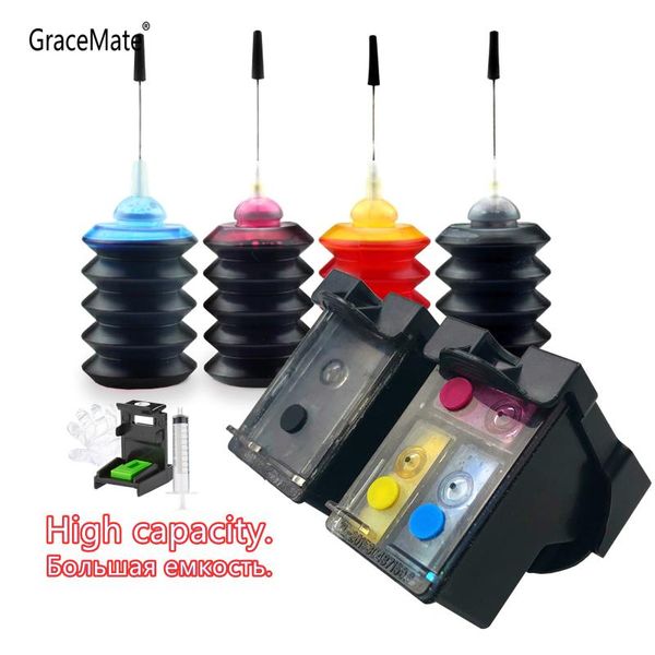 

gracemate 300xl refillable cartridge for 300 xl 300 refill ink for deskjet d1660 d2560 d5560 f2420 f2480 f4210 printers