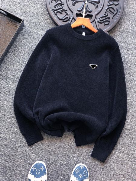 

21ss most good quality mens designers sweaters jumper autumn winter men sweater retro round neck comfortable asian size velvet crew plus vel, White;black