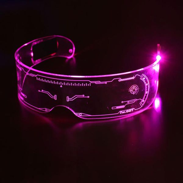 

party decoration led luminous glasses electronic visor light up prop for festival ktv bar performance christmas