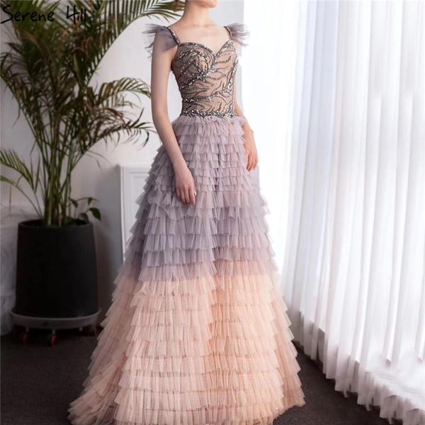 

party dresses tiered beading prom dress 2021 colorful sleeveless a-line evening long bla70435 gowns for women, White;black