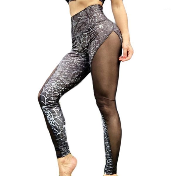 

yoga outfits leggings fitness female sport running pants women black mesh push up leggins tights mujer deporte #lr41, White;red