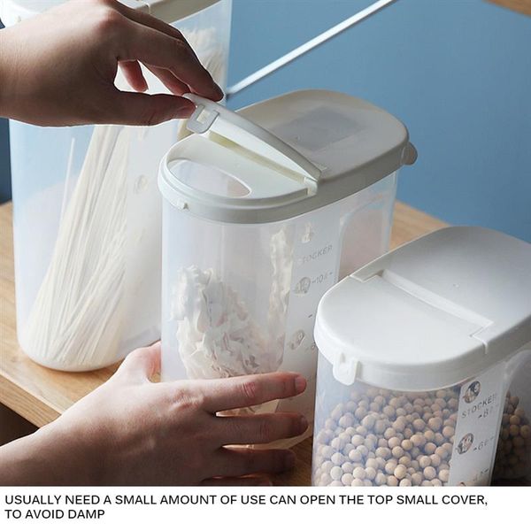 

storage bottles & jars kitchen food box beans stoarge jar preservation container keep fresh clear sealed for coarse cereals grains