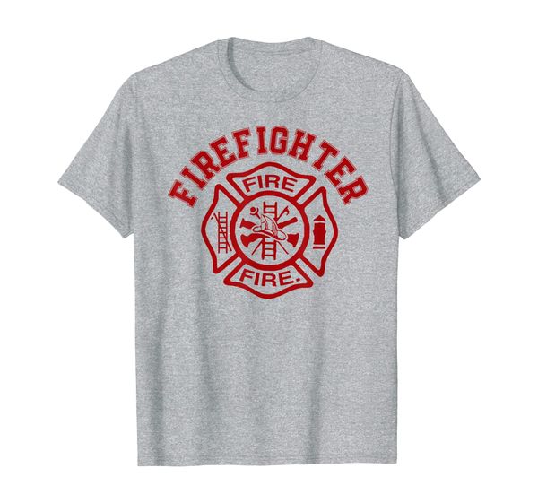 

fire department uniform t-shirt - official firefighter gear, White;black