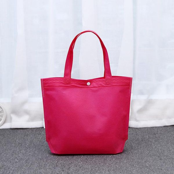 

storage bags large hasp shopping durable travel non-woven fabric shoulder bag reusable women portable handbags organizer pouch