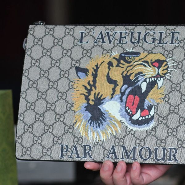 

outlet 2021 men's hand bag large capacity envelope fashion leisure printing business luxuryss designerss yw