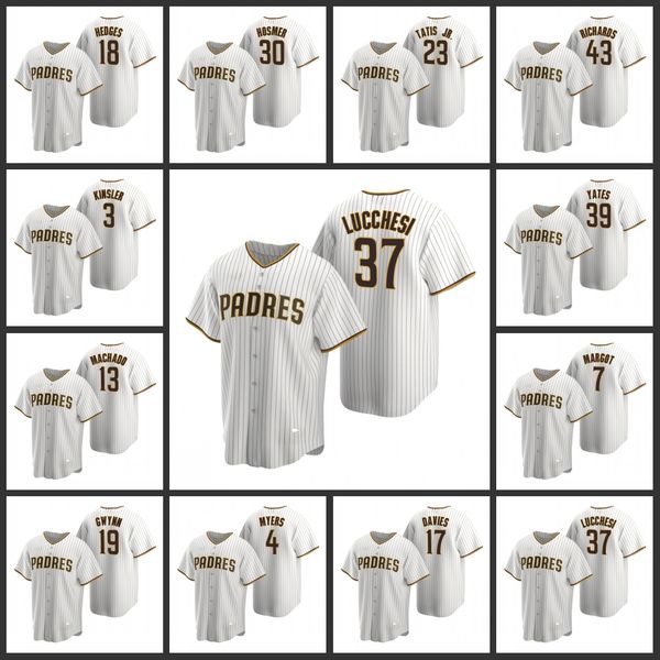 

san diego padres men ian kinsler eric hosmer austin hedges garrett richards joey lucchesi brown replica home women youth jersey, Black