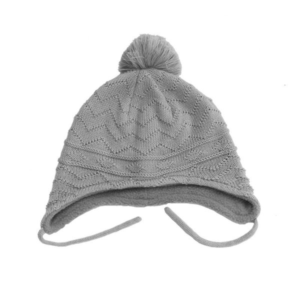 

caps & hats w3jf autumn winter warm cute hair ball baby hat infant ear protection knitted beanie, Yellow