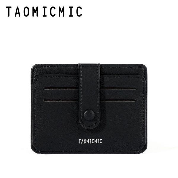 

card holders holder slim bank id cards coin pouch case bag wallet organizer women men thin business, Brown;gray