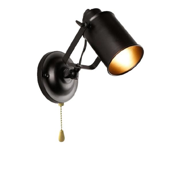 

wall lamp industrial vintage lights with pull chain switch retro sconce loft american country led light fxtures
