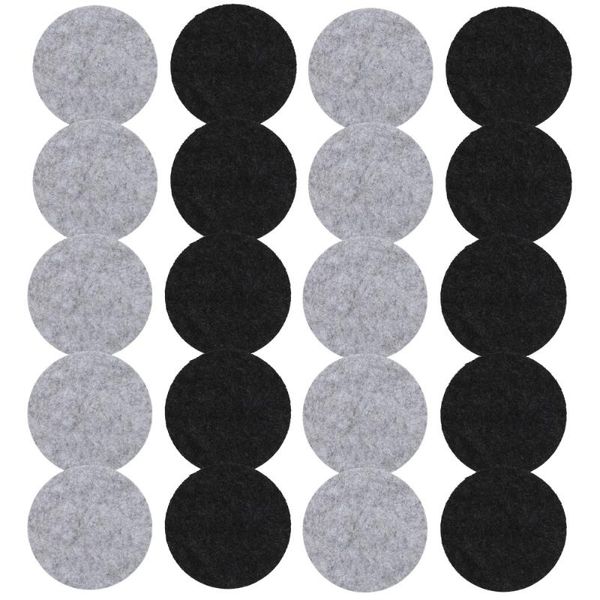 

mats & pads 20pcs felt coasters heat insulation cup round drink home decor