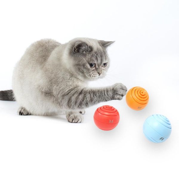 

cat toys ball interactive light up 3 pcs with bell hollow training toy pet durable material kitten well-suited