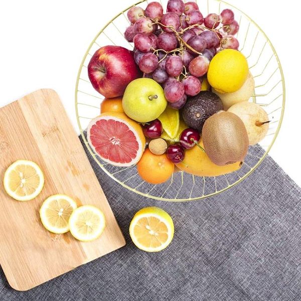 

storage baskets fruit basket drain home iron bowl holder metal container for kitchen
