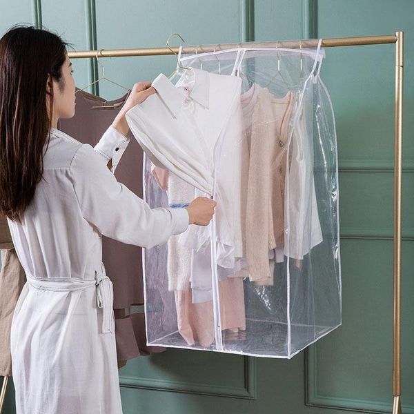 

clothing & wardrobe storage bedroom clothes bag floor hanger dust cover large household dormitory / rack moisture-pro