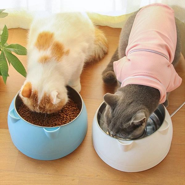 

dog bowls & feeders non-slip cat bowl stainless steel pet drinking feeder water dispenser neck protect products