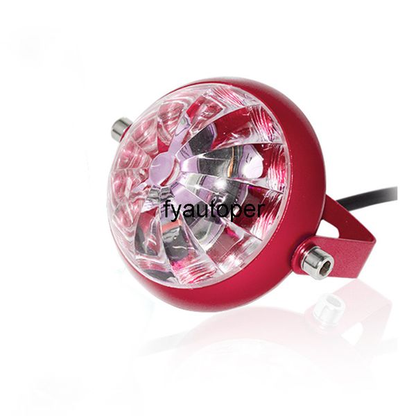 Moto faro 12v 10w led moto luci ausiliarie Moto fendinebbia Lampada 4500K Colorati fari decorativi luminosi interruttore auto