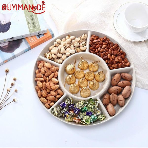

dishes & plates 1pc 28.5cm fruit plastic for family dessert dish snack party home maintenance tray plate