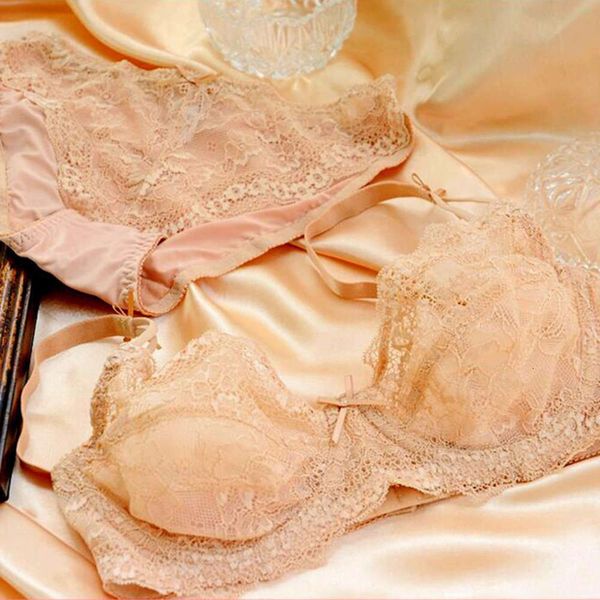 

underwear female lace bra comfortable breathable french ultra thin suit, Red;black