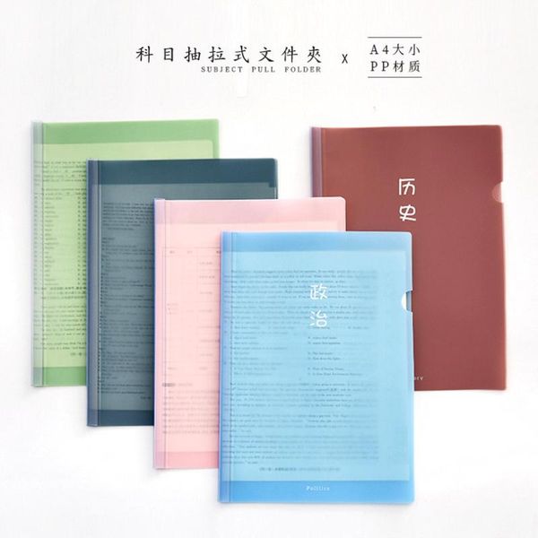 

business card files 1pcs korean stationery student multifunctional a4 trolley folder office supplies transparent plastic subjects