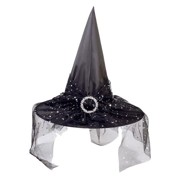 

stingy brim hats fashion design children halloween decorative props witch hat cosplay headdress daily party accessories, Blue;gray