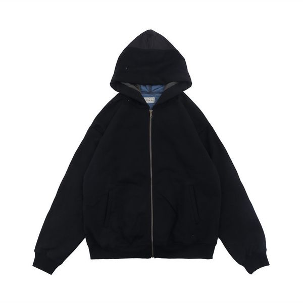 

2021 new heavy fabric winter kapital pullover men women 1:1 fw thicken cardigan sweatshirts hoodie nxpt, Black