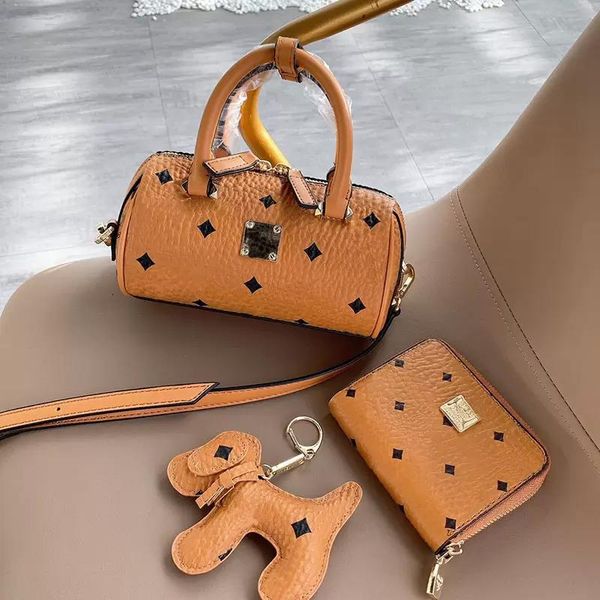 

luxurys designers bags women purse mm pattern 3 piece crossbody bag fashion woman tote lady wallet casual banquet bags makeup bag wholesale