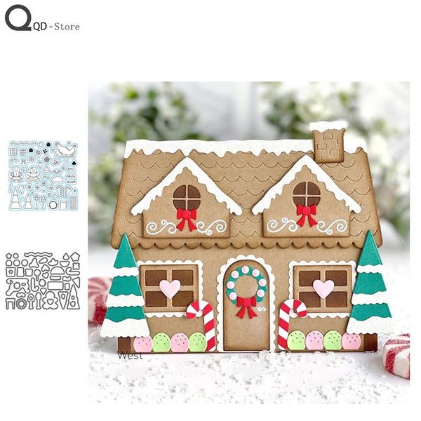 

painting supplies 2021 christmas gingerbread man cutting dies stamps scrapbooking mold cut children's handmade tools diy craft decorati
