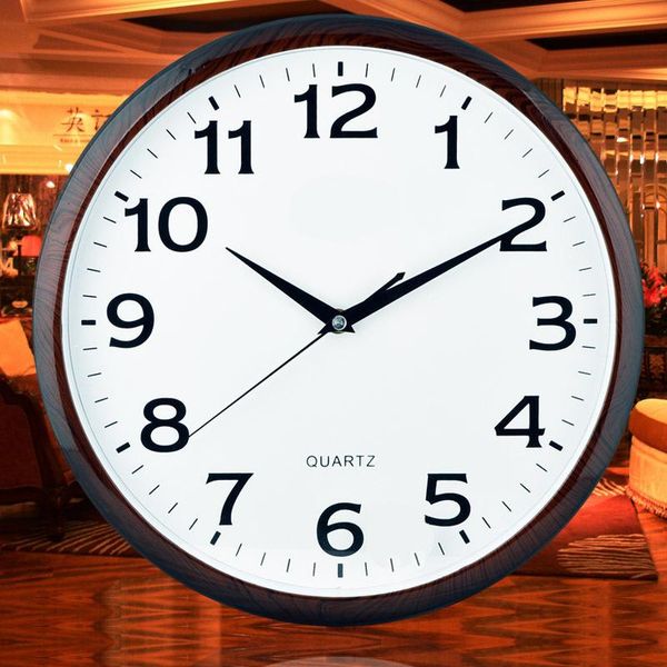 

wall clocks creative fashion home decoration round 13 inch clock factory direct sales origin source living room atmosphere simple