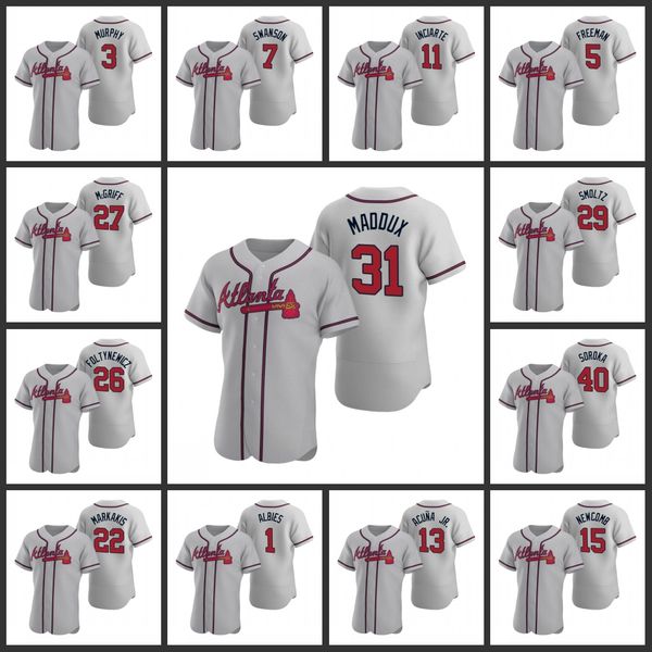 

atlanta braves men tyler flowers freddie an fred mcgriff nick markakis authentic road women youth jersey, Black