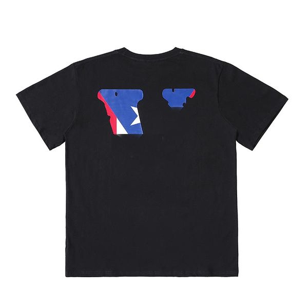 

fashion blue red letter tee mens stylist t shirt friends men women t shirt black white orange t shirt tees size s-xl, White;black