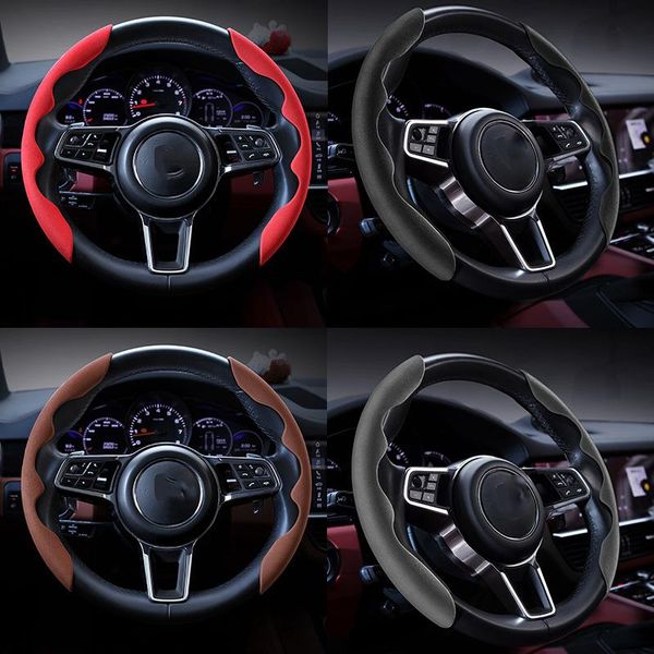 

steering wheel covers 2021 suede car cover four seasons applicable buckle non-slip