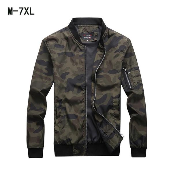 

men's jackets 2021 spring autumn thin camo fashion coats male casual slim stand collar jacket men overcoat large, Black;brown