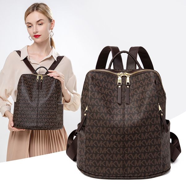 

fashion printed women's korean 2021 summer new high capacity anti theft backpack mommy travel bag
