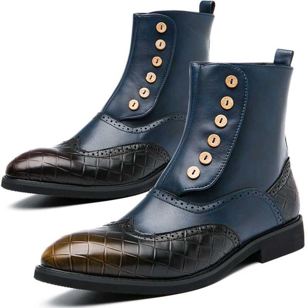 

holfredterse formal leather men dress business shoes geometric oxfords party wedding casual flats high pointed shoes 8589, Black