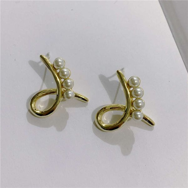 

hbp fashion south korea east gate metal cross pearl niche design, Silver