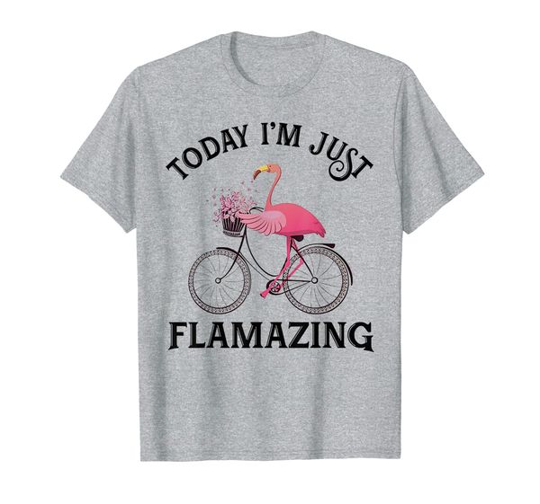 

today i'm just flamazing flamingo tshirt, White;black