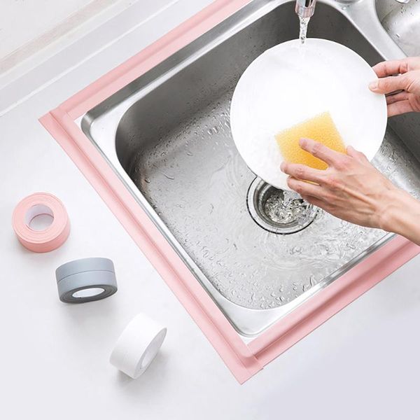 

wall stickers 1pc bathroom kitchen shower water proof mould tape sink bath sealing strip self adhesive waterproof plaster gyh