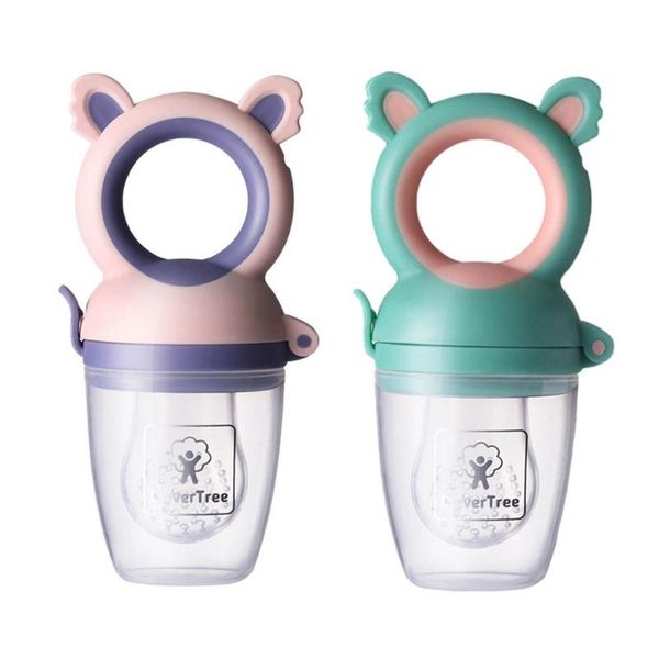 

pacifiers# baby fruit feeder safe silicone pacifier supplement with vertical fresh keeping dust cover