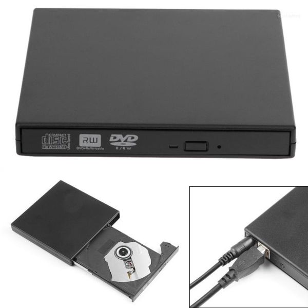 

black high speed usb 2.0 -rw/dvd-rw burner drive with data/power cable for pc mac lapnetbook11