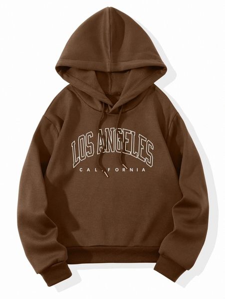 

letter graphic drawstring thermal hoodie z9to#, White;black