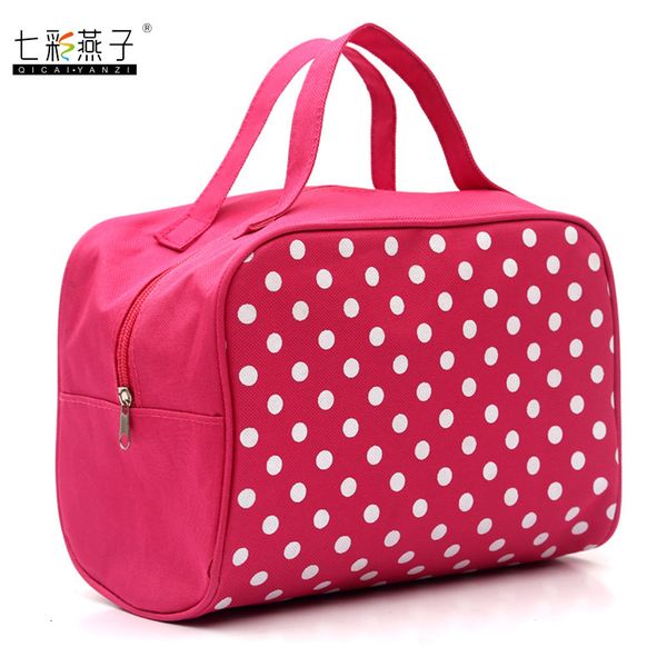 

cosmetic bag korean waterproof bathroom handbag dot storage