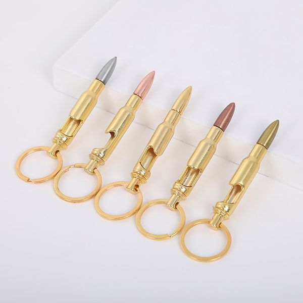 

bullets keychains bottle opener game accessories metal key ring key chain for player's gifts, Silver