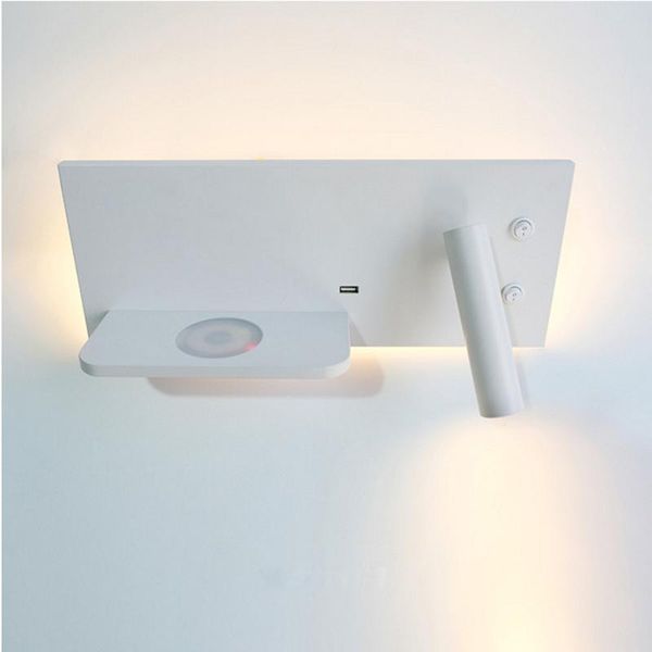 

wall lamps modern el lamp lights fixture bed room headboard reading night led wireless usb charger backlit