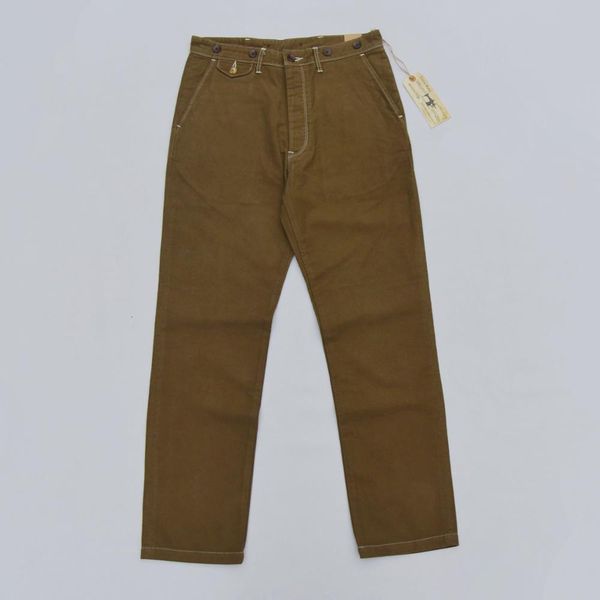 

bob dong chink casual sarja vintage male pant style with buttons suspend whgw, Black