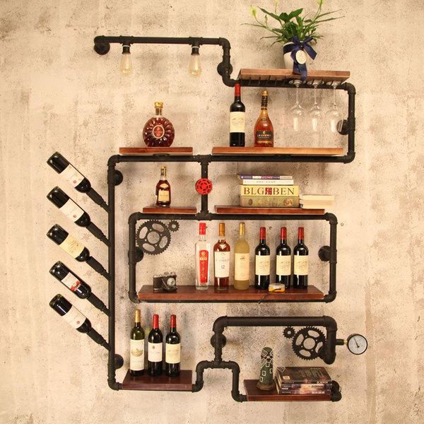 

tablewine racks 15% artistic rack set wall mounted shelves for glassware creative bottle organizer storage & display house decoration