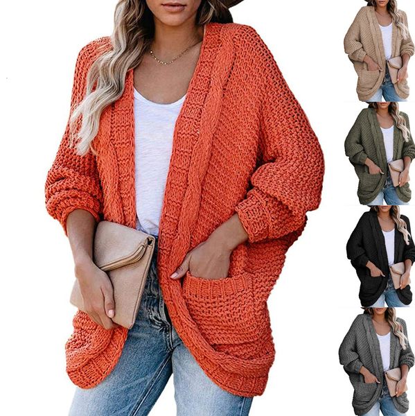 

2021 new novos modelos moda camisola malha feminina cor slida solta manga morcego cardigan novo e inverno casual senhoras jaqueta zcsz, White;black